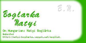 boglarka matyi business card