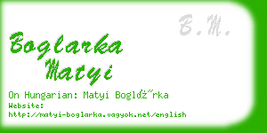 boglarka matyi business card